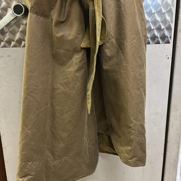 Barbour Marianne Waxed Cotton Trench Coat Size 12 USA